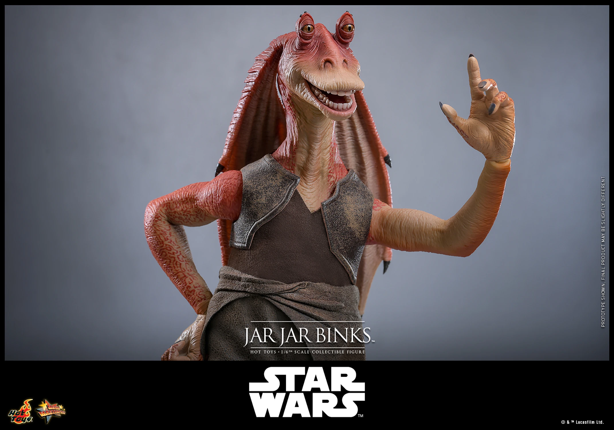 First Look At Sideshow Hot Toys 1/6 Scale Jar Jar Binks Figure